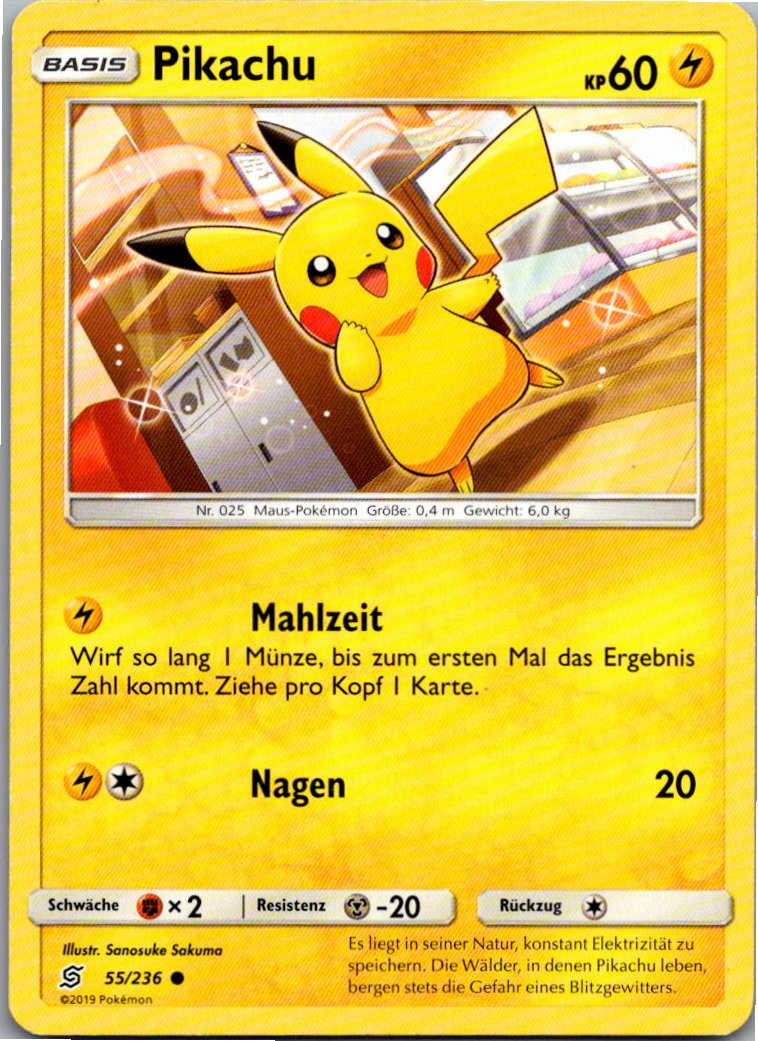 Pikachu 55/236 Bund der Gleichgesinnten – Vorderseite