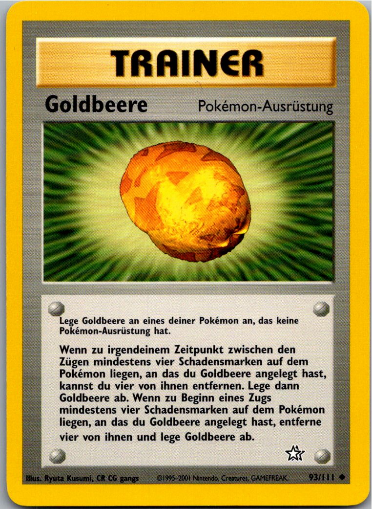 Goldbeere 93/111 Neo Genesis – Vorderseite