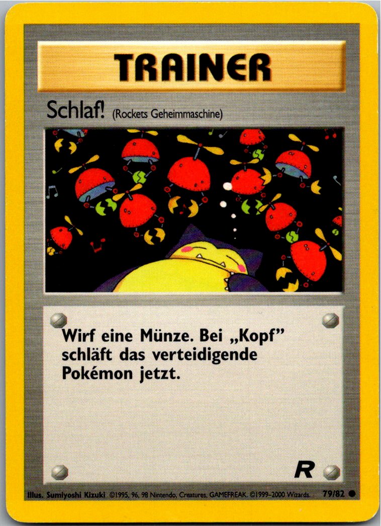 Sleep! Schlaf! 79/82 Team Rocket – Vorderseite