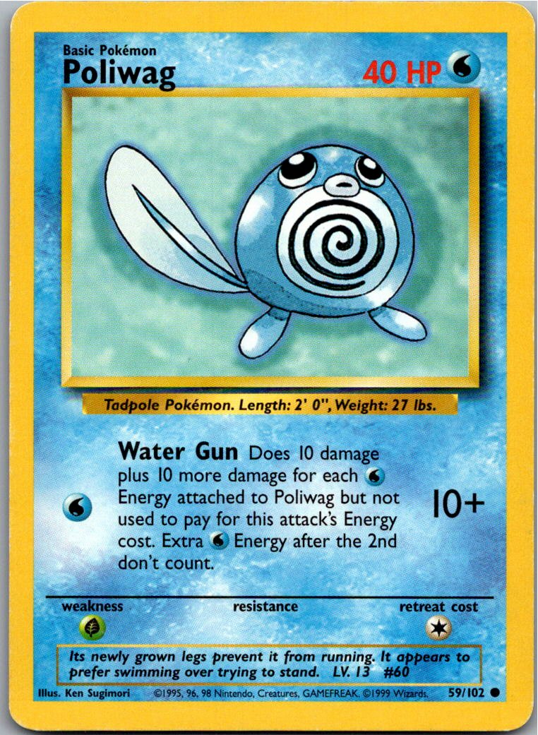 Poliwag Quapsel 59/102 Grundset – Vorderseite