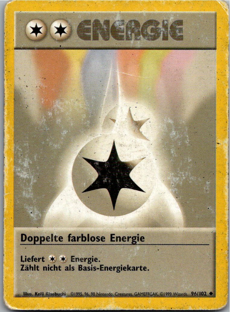 Doppelte farblose Energie 96/102 Grundset – Vorderseite