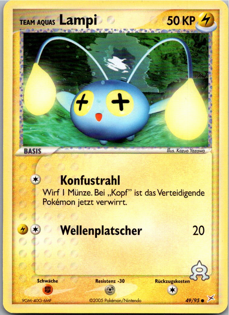 Lampi 49/95 EX Team Magma vs Team Aqua – Vorderseite