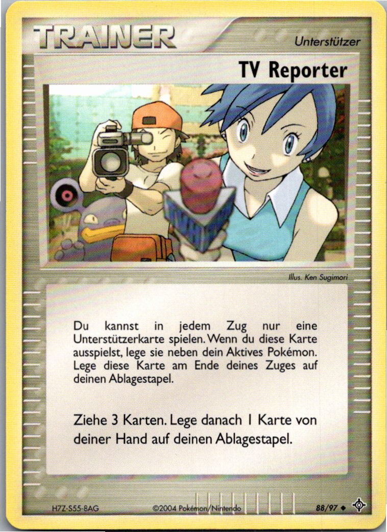 TV Reporter 88/97 EX Drache – Vorderseite