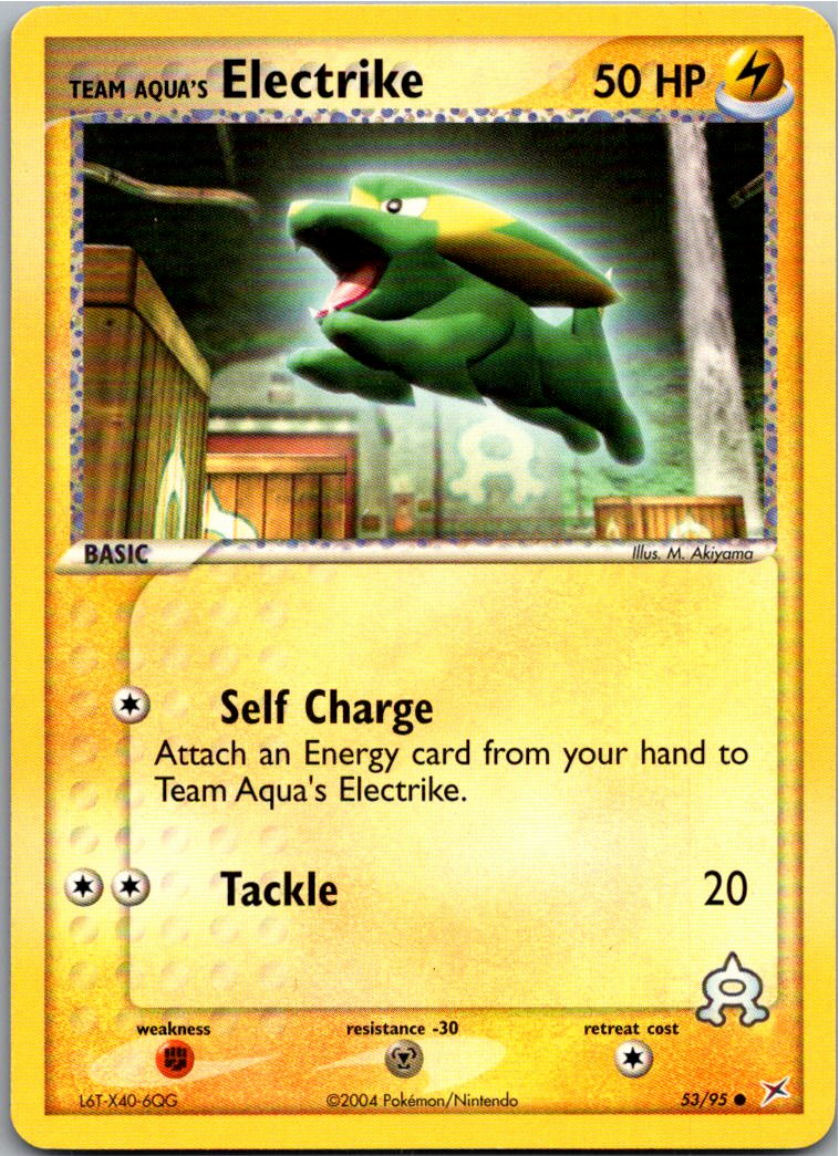 Team Aqua's Electrike 53/95 EX Team Magma vs Team Aqua – Vorderseite