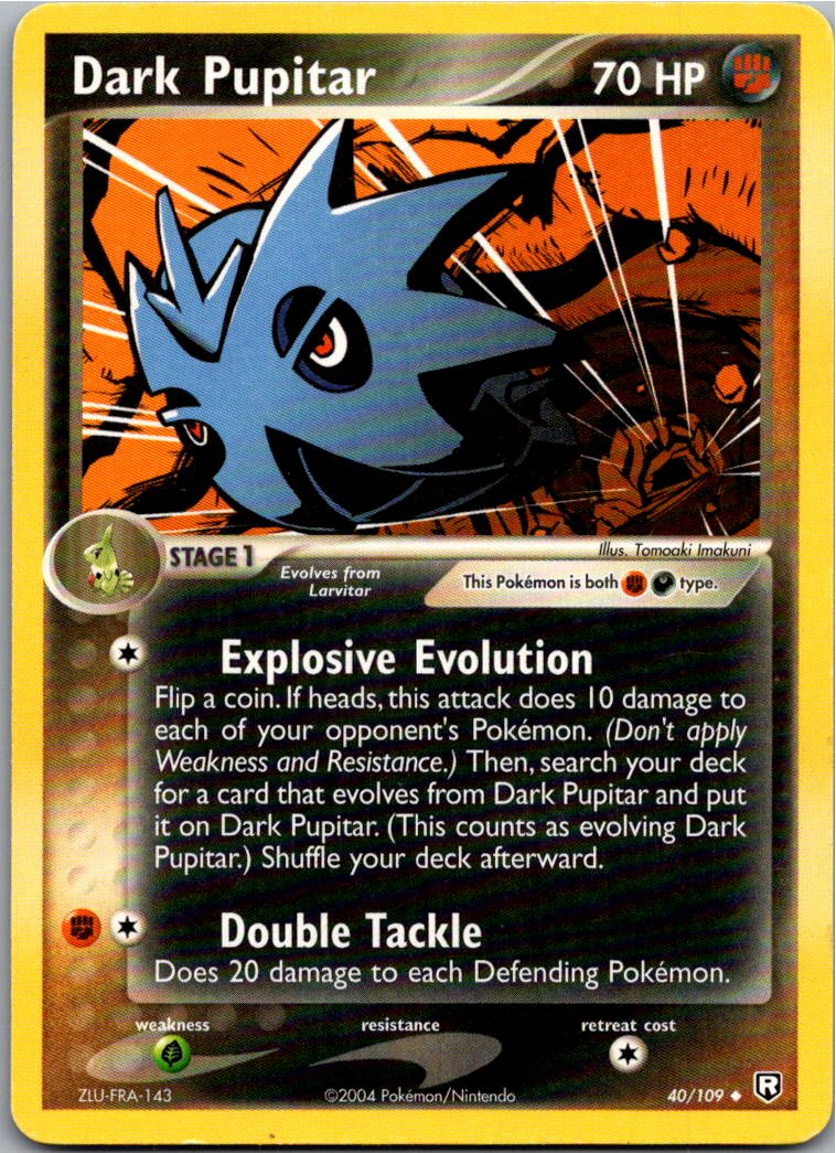 Dark Pupitar 40/109 Team Rocket Returns – Vorderseite
