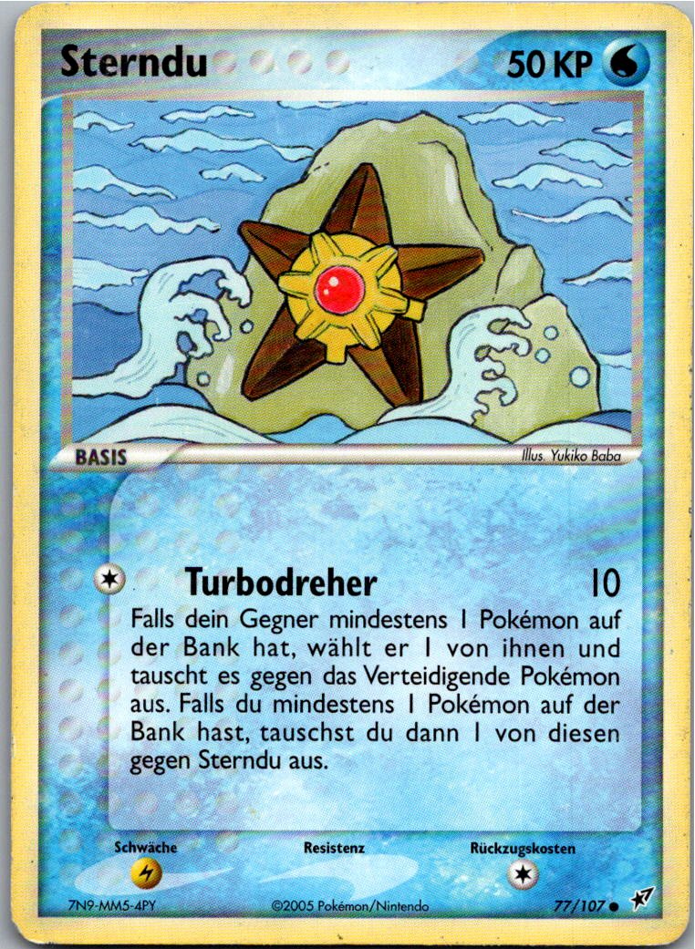 Sterndu 77/107 EX Deoxys – Vorderseite