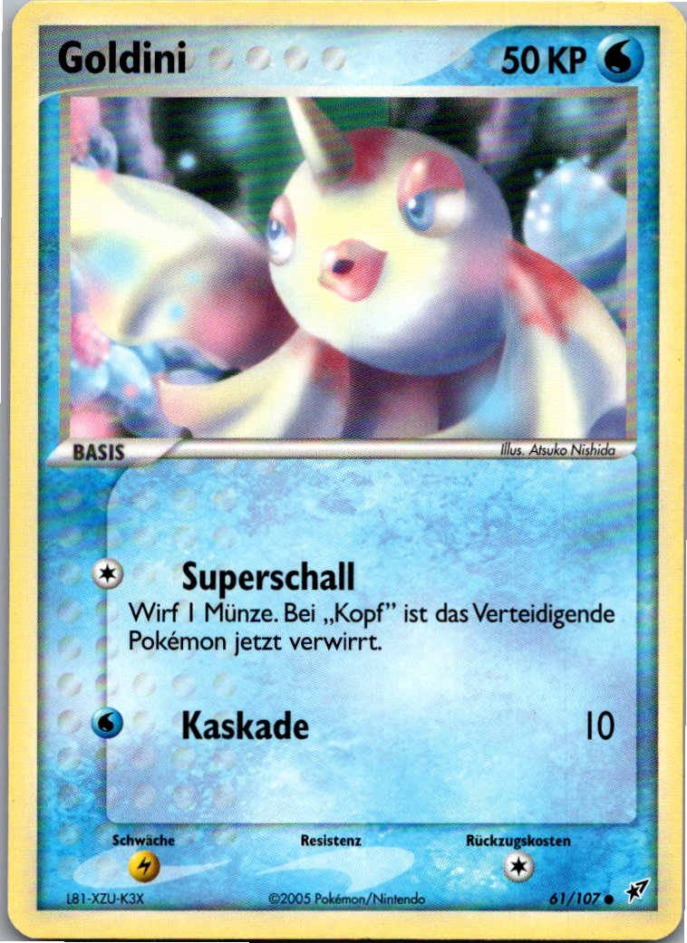 Goldini 61/107 EX Deoxys – Vorderseite