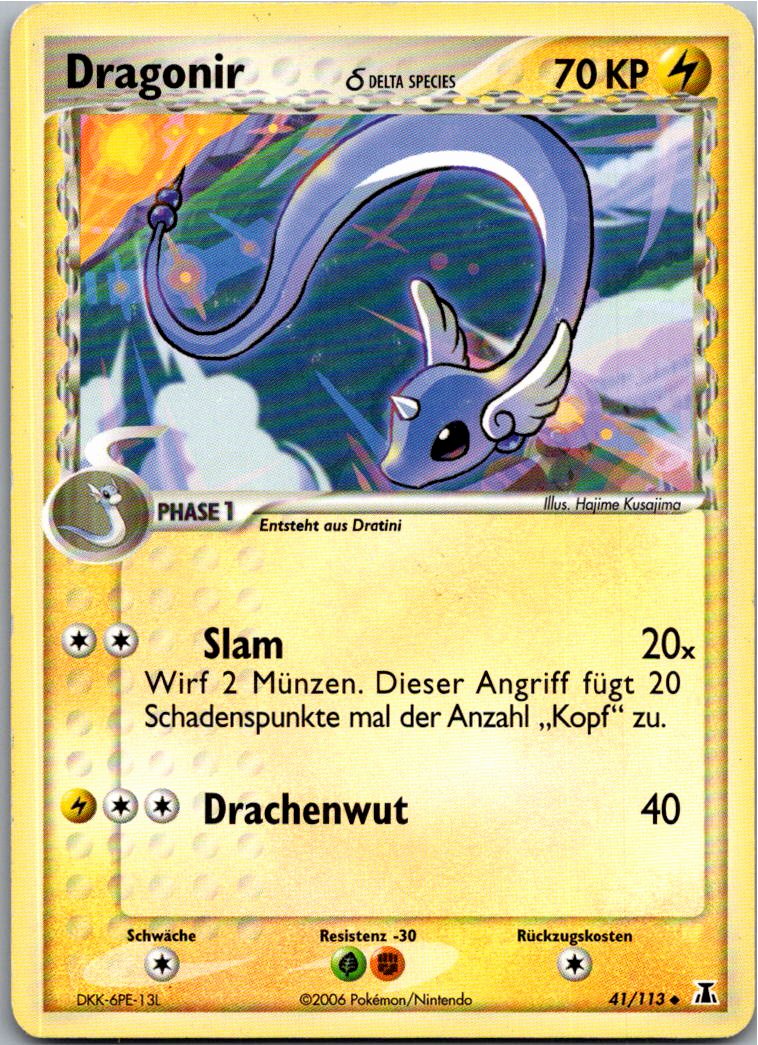 Dragonir 41/113 EX Delta Species – Vorderseite