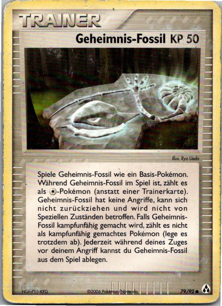 Geheimnis-Fossil 85/108 EX Power Keepers – Vorderseite
