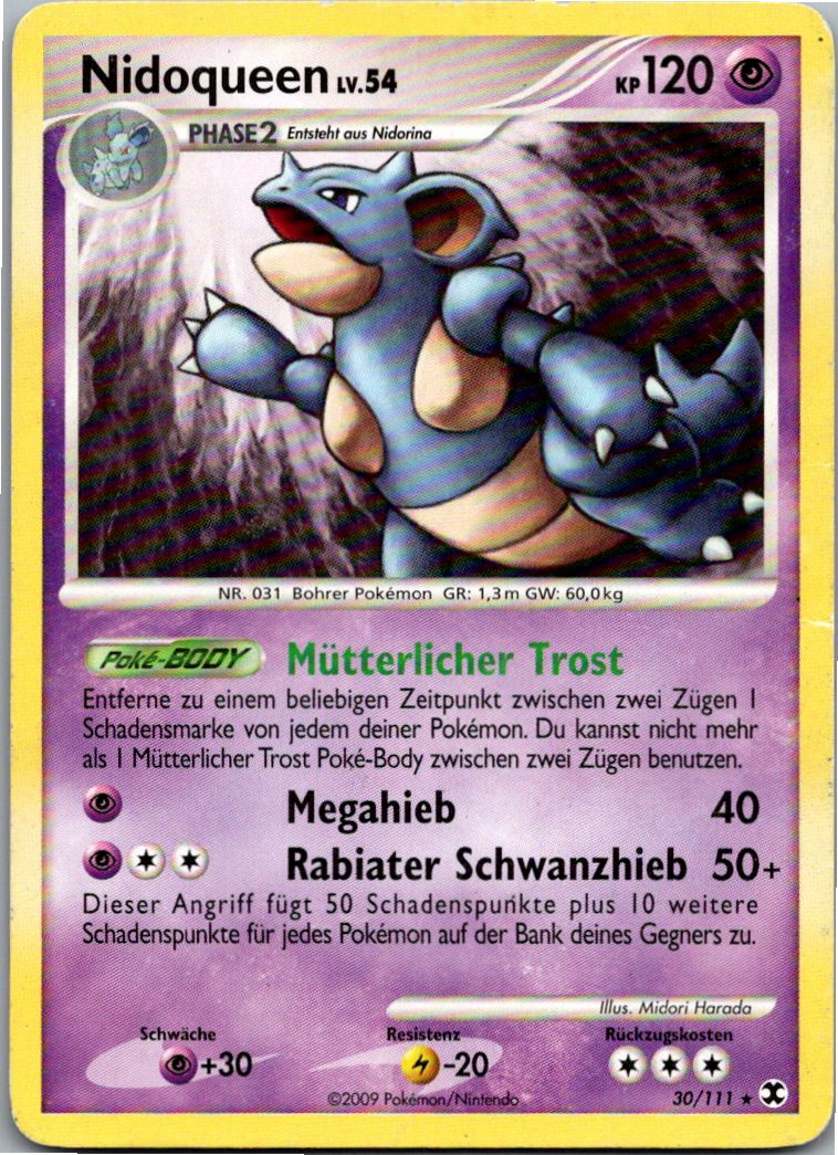 Nidoqueen 30/111 Aufstieg der Rivalen – Vorderseite