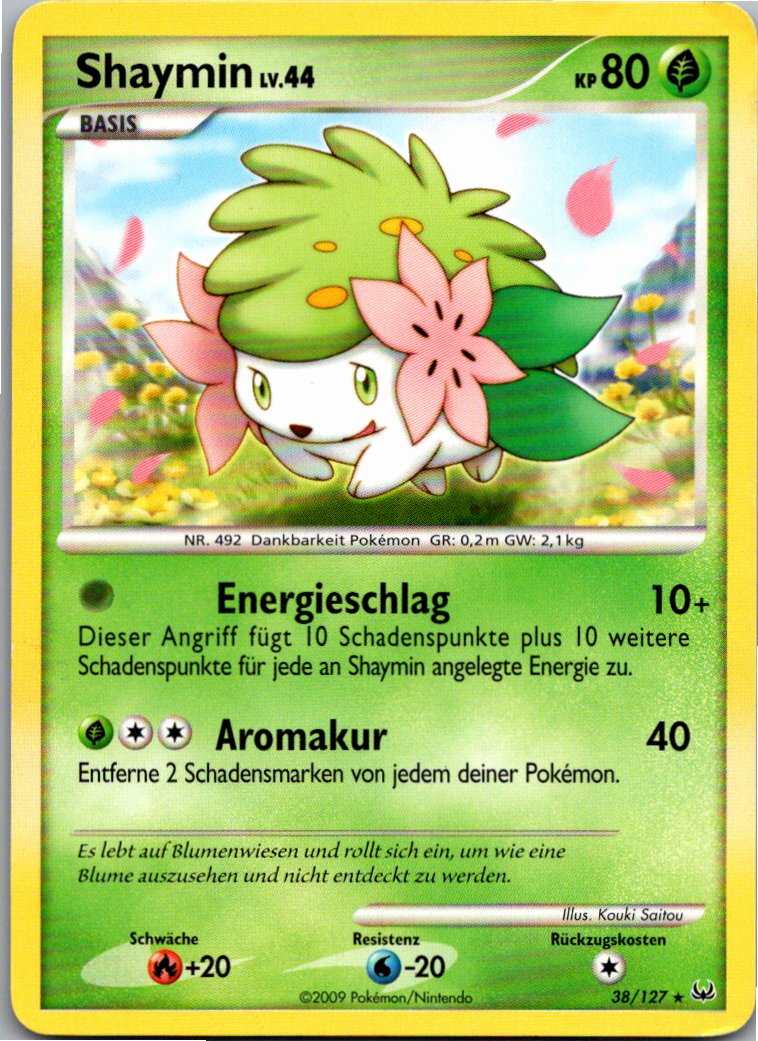 Shaymin 38/127 Platin – Vorderseite