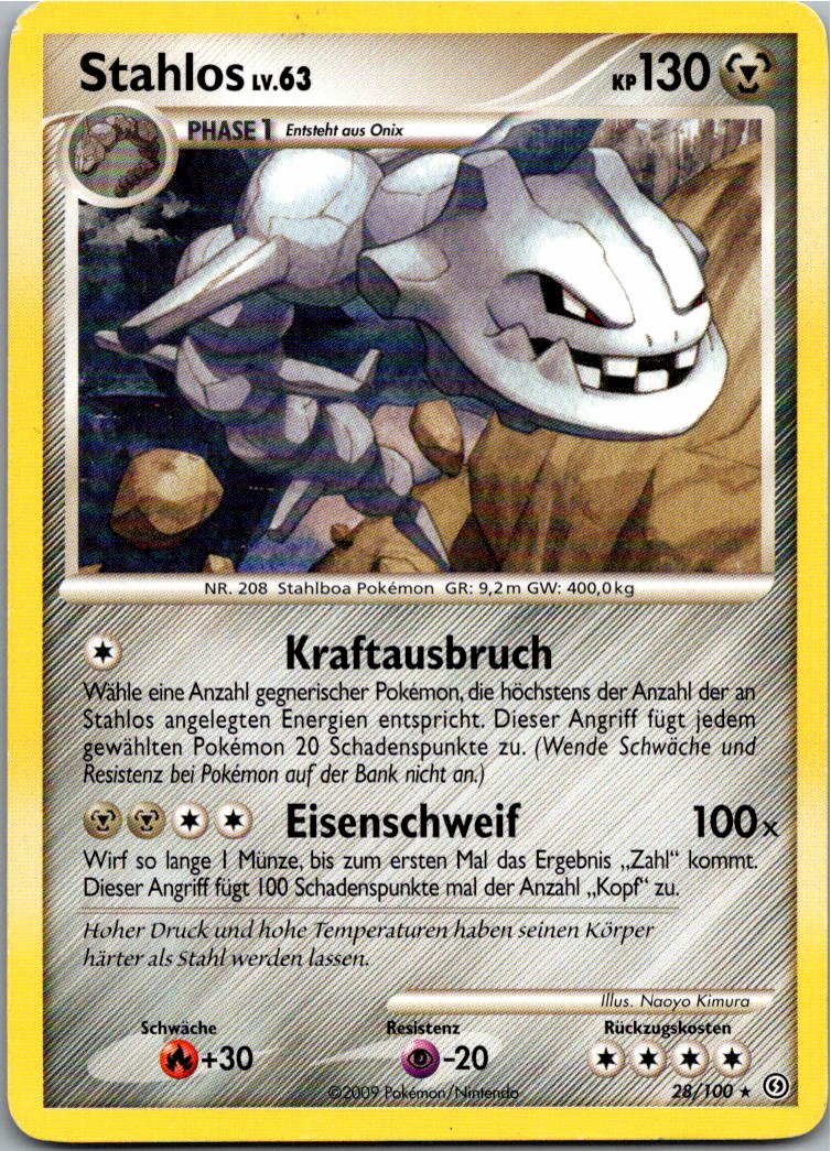 Stahlos 28/100 Sturmtief – Vorderseite