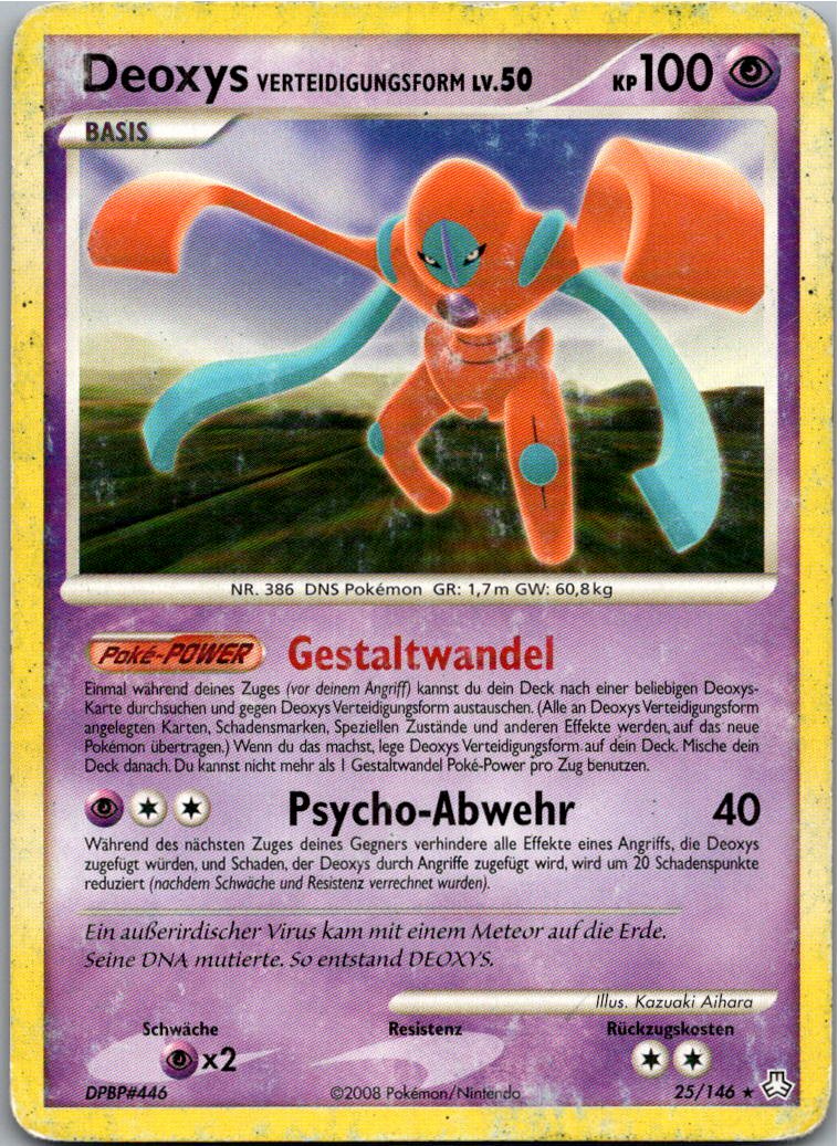 Deoxys 25/146 Erwachte Legenden – Vorderseite