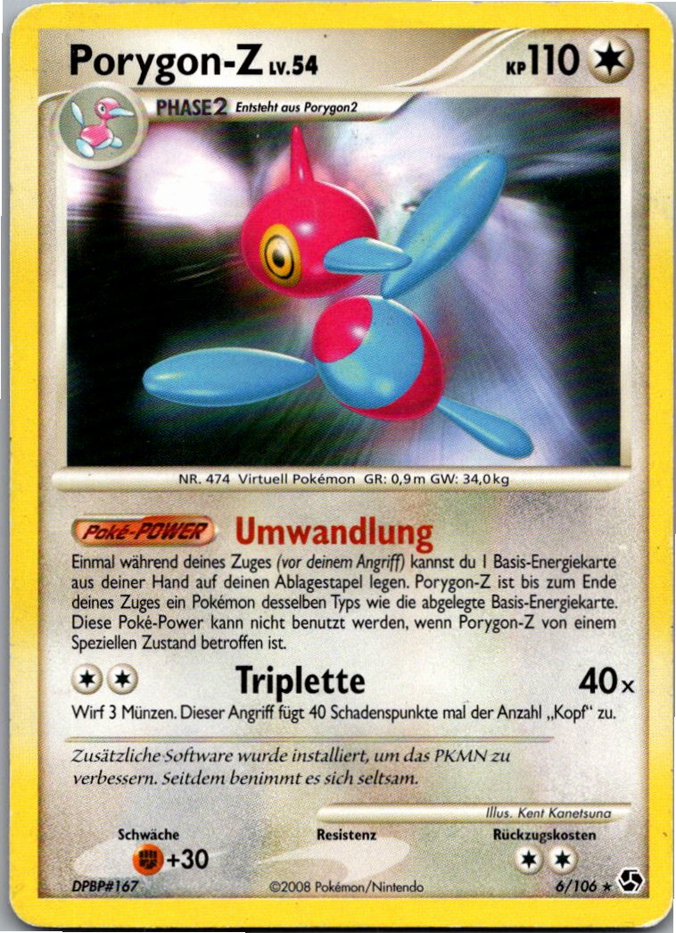 Porygon-Z 6/106 Epische Begegnungen – Vorderseite