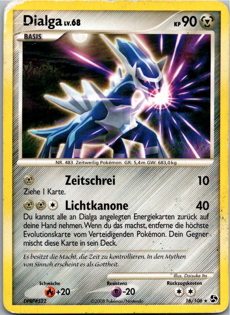 Dialga 16/106 Epische Begegnungen – Vorderseite