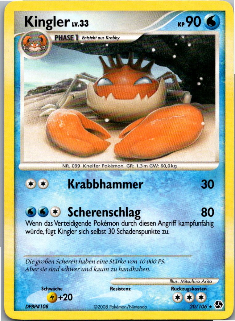 Kingler 20/106 Epische Begegnungen – Vorderseite