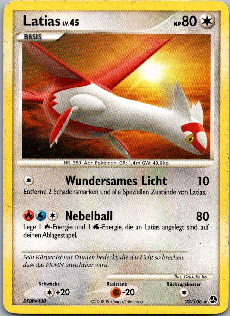 Latias 22/106 Epische Begegnungen – Vorderseite
