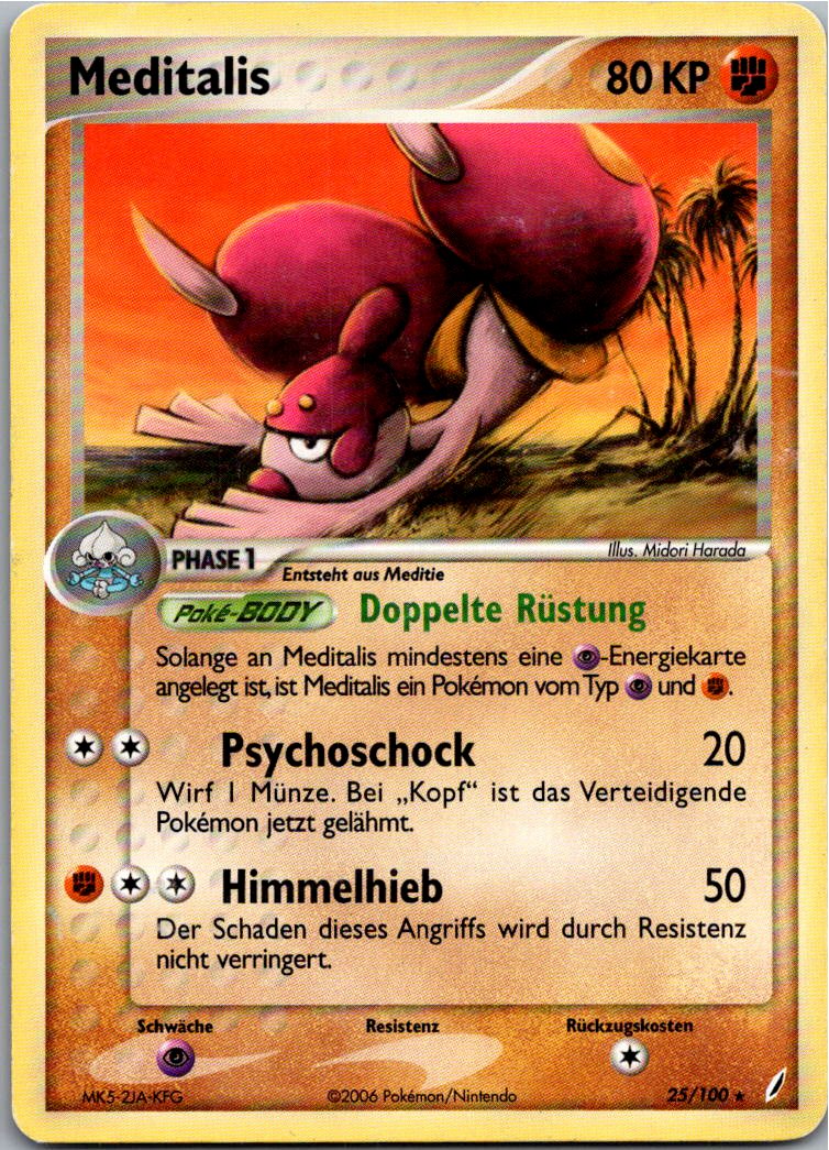 Meditalis 25/100 EX Crystal Guardians – Vorderseite