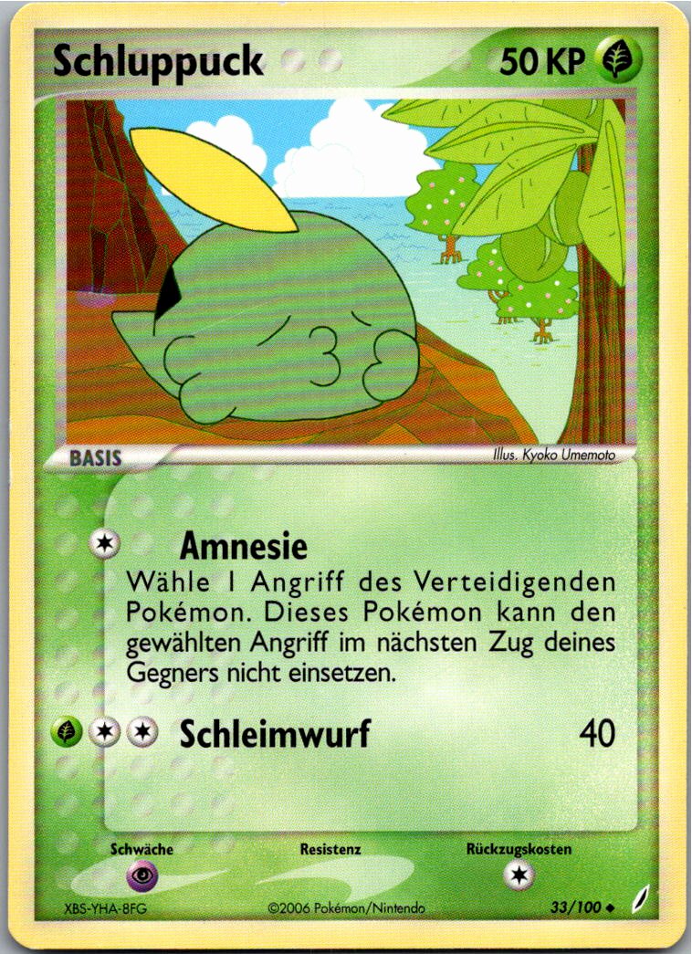 Schluppuck 33/100 EX Crystal Guardians – Vorderseite