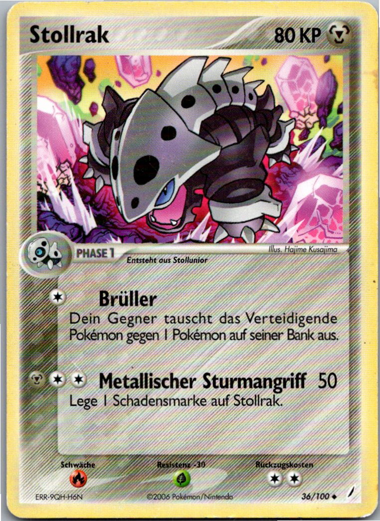 Stollrak 36/100 EX Crystal Guardians – Vorderseite