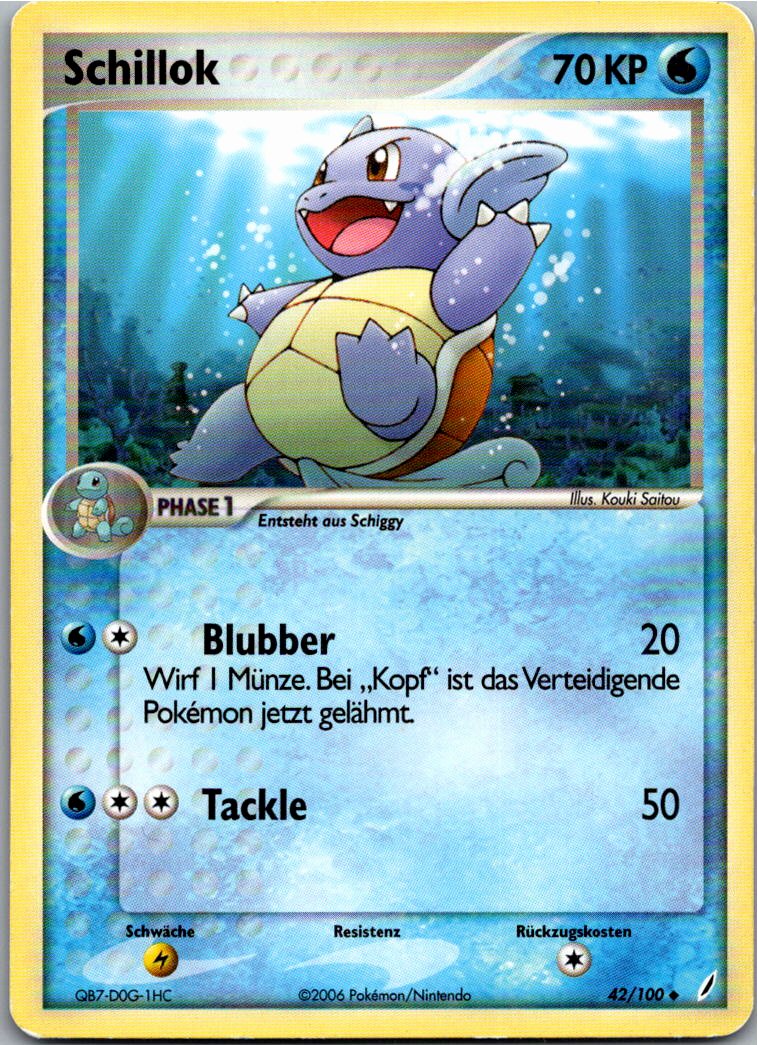 Schillok 42/100 EX Crystal Guardians – Vorderseite