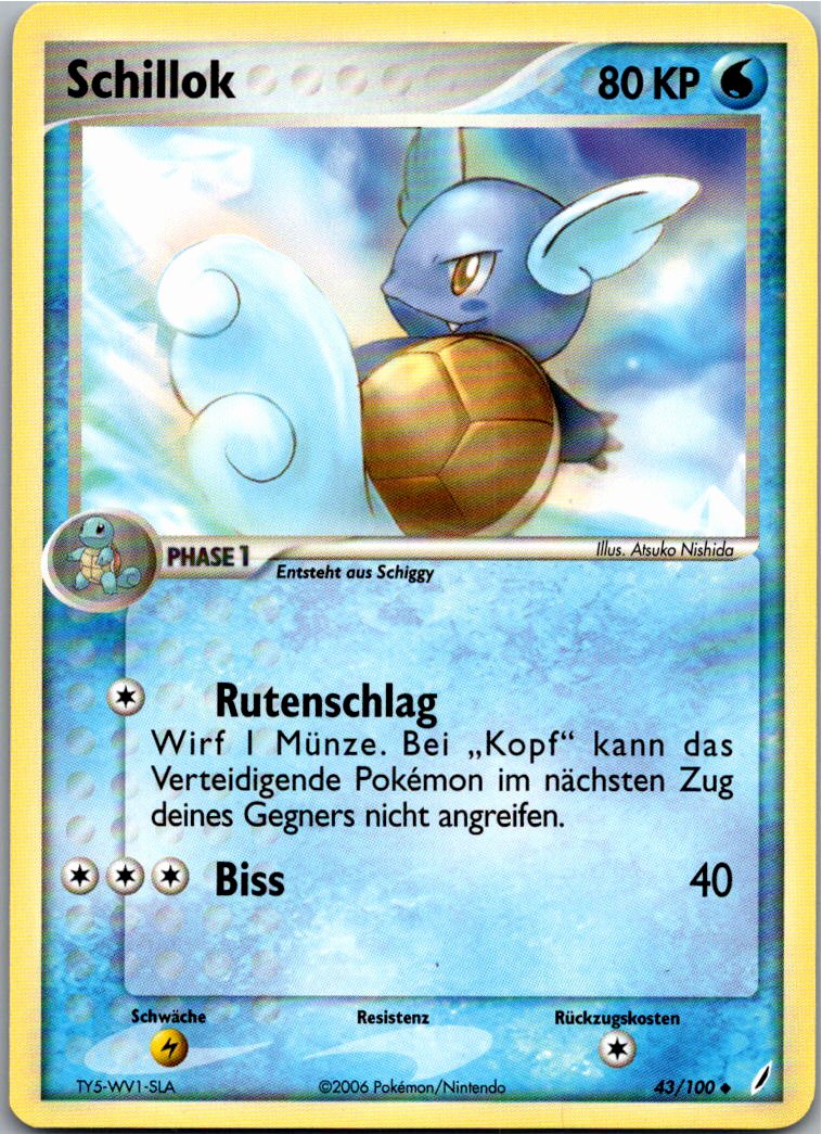 Schillok 43/100 EX Crystal Guardians – Vorderseite