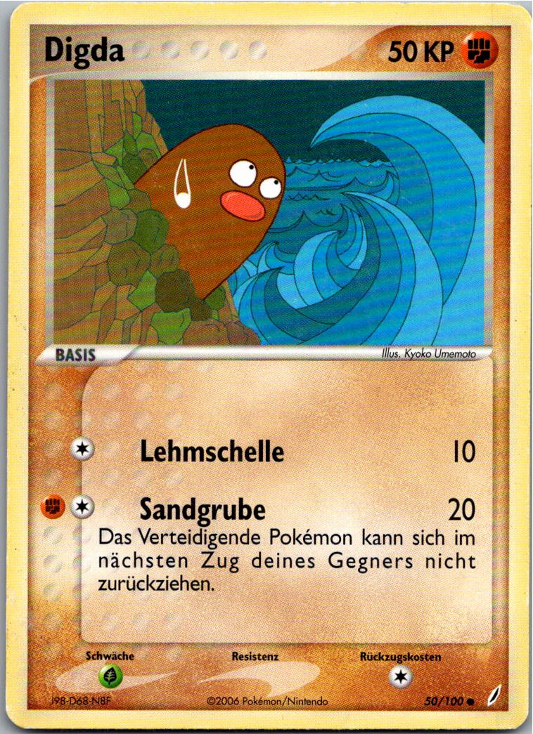 Digda 50/100 EX Crystal Guardians – Vorderseite