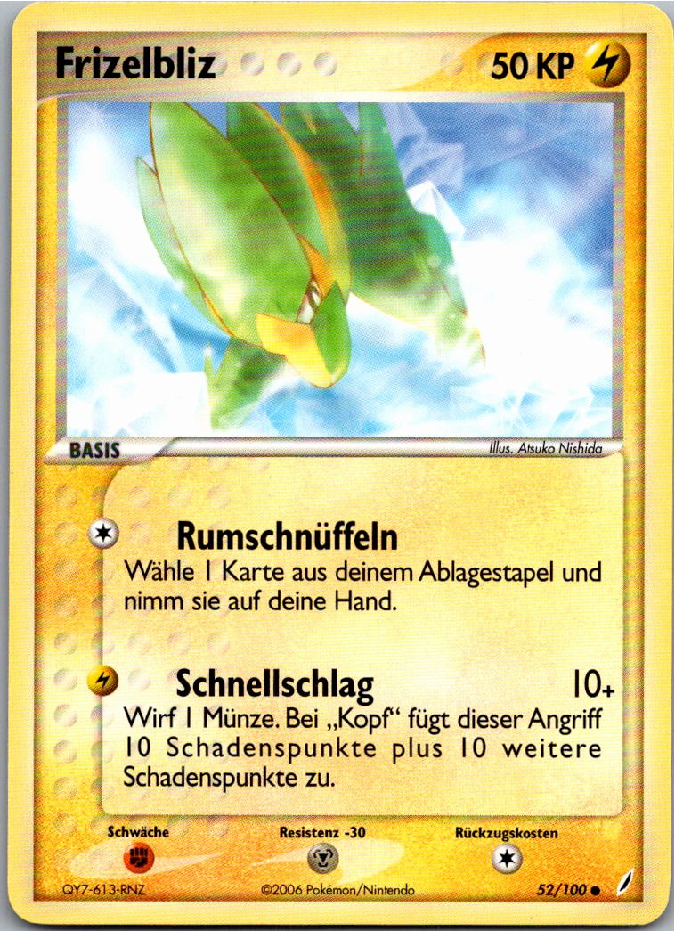 Frizelbliz 52/100 EX Crystal Guardians – Vorderseite