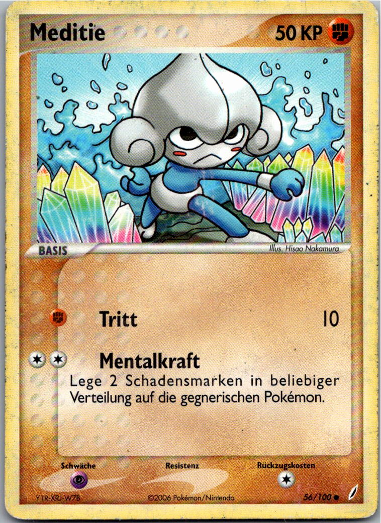 Meditite 56/100 EX Crystal Guardians – Vorderseite