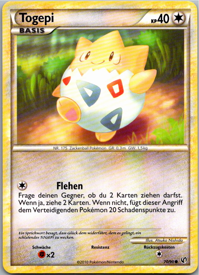 Togepi 70/90 Unerschrocken – Vorderseite