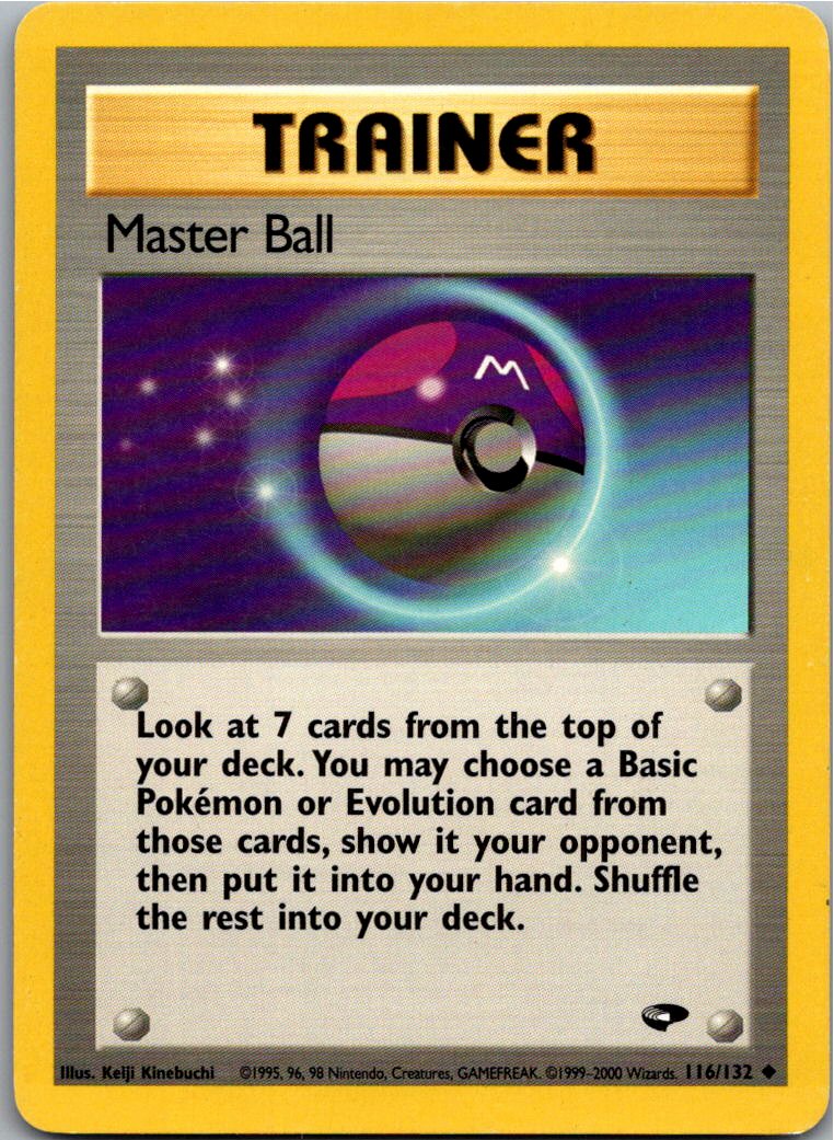 Master Ball 116/132 Gym Challenge – Vorderseite