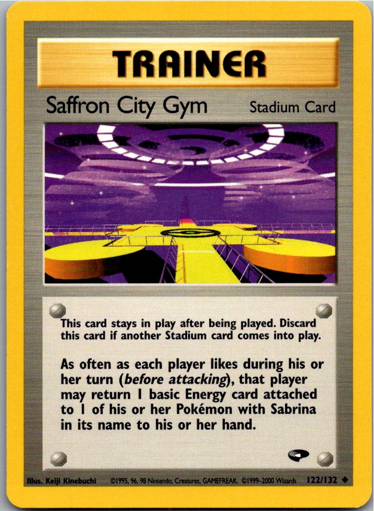 Saffron City Gym 122/132 Gym Challenge – Vorderseite