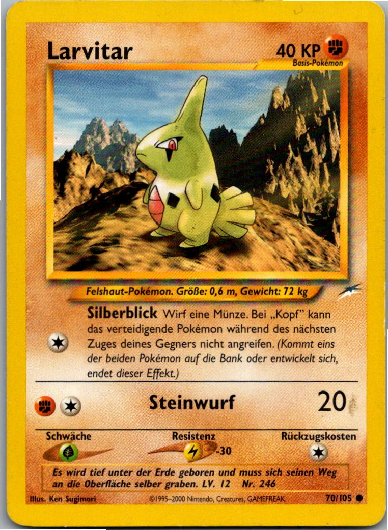Larvitar 70/105 Neo Destiny – Vorderseite
