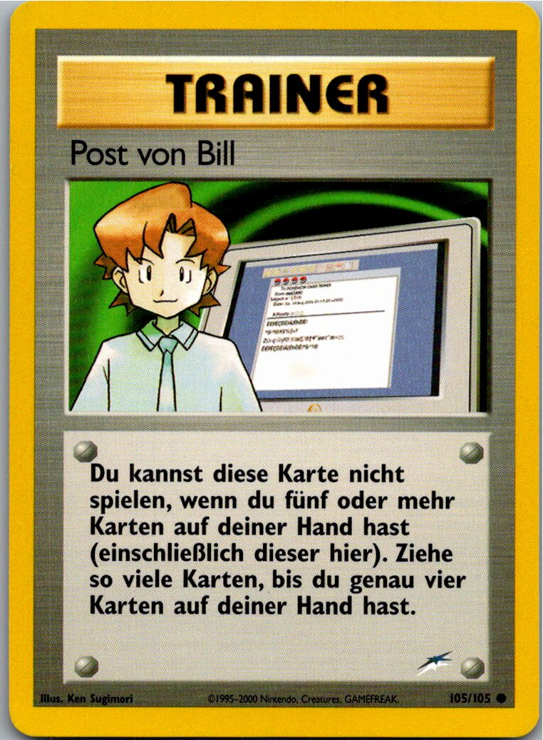 Post von Bill 105/105 Neo Destiny – Vorderseite