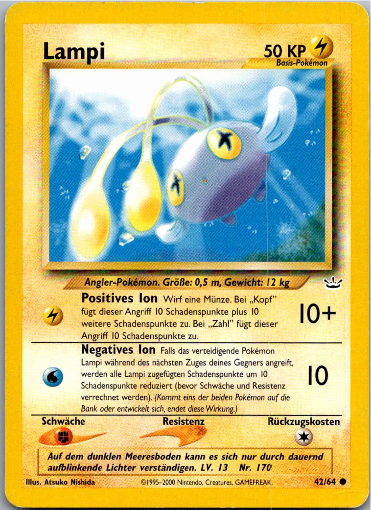 Chinchou 42/64 Neo Revelation – Vorderseite