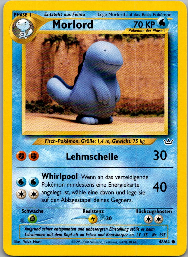 Quagsire 48/64 Neo Revelation – Vorderseite