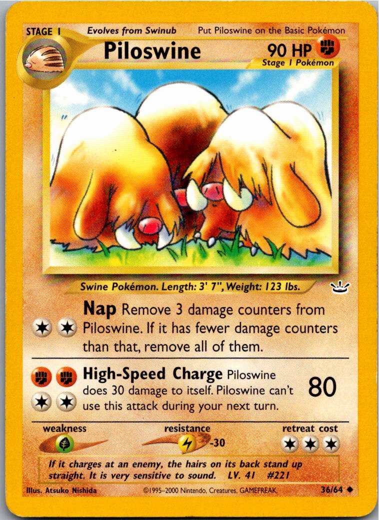 Piloswine Keifel 36/64 Neo Revelation – Vorderseite