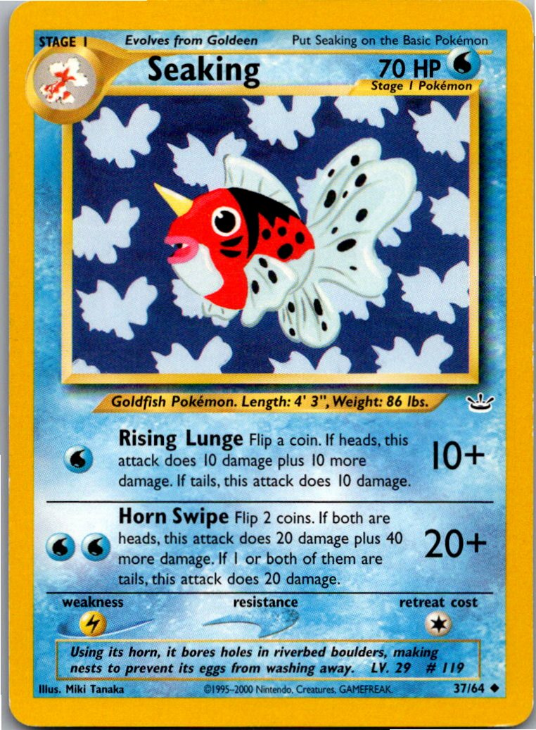 Seaking Golking 37/64 Neo Revelation – Vorderseite