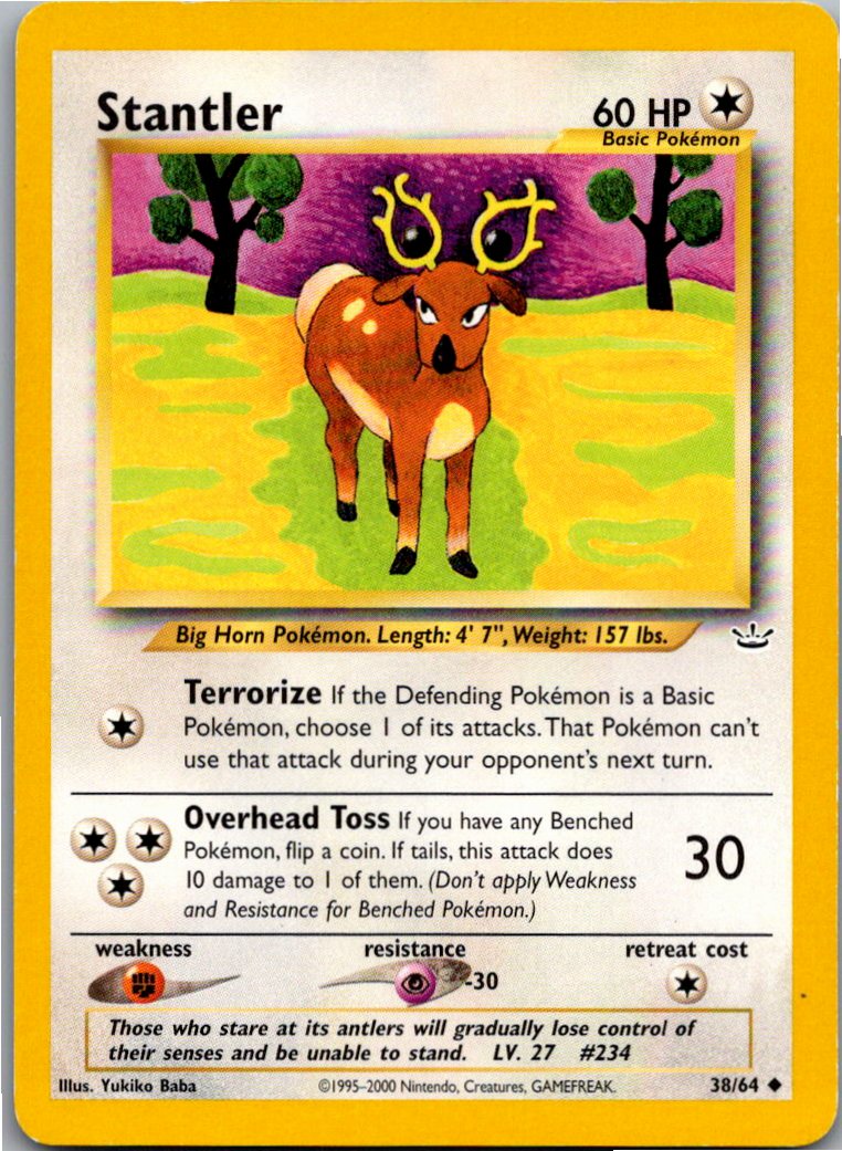 Stantler Damhirplex 38/64 Neo Revelation – Vorderseite