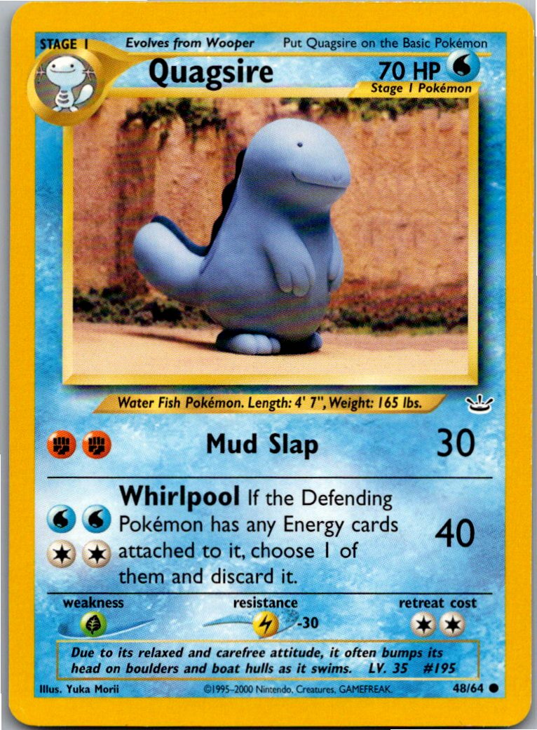 Quagsire Morlord 48/64 Neo Revelation – Vorderseite
