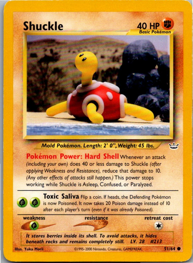 Shuckle Pottrott 51/64 Neo Revelation – Vorderseite
