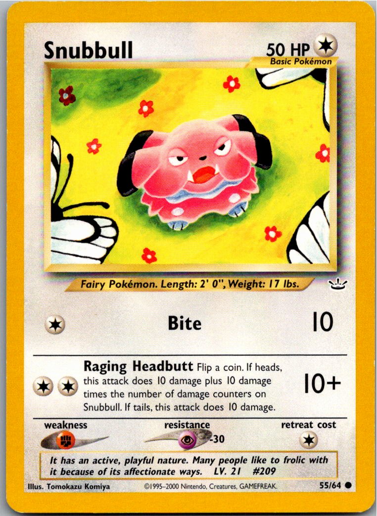 Snubbull Snubull 55/64 Neo Revelation – Vorderseite