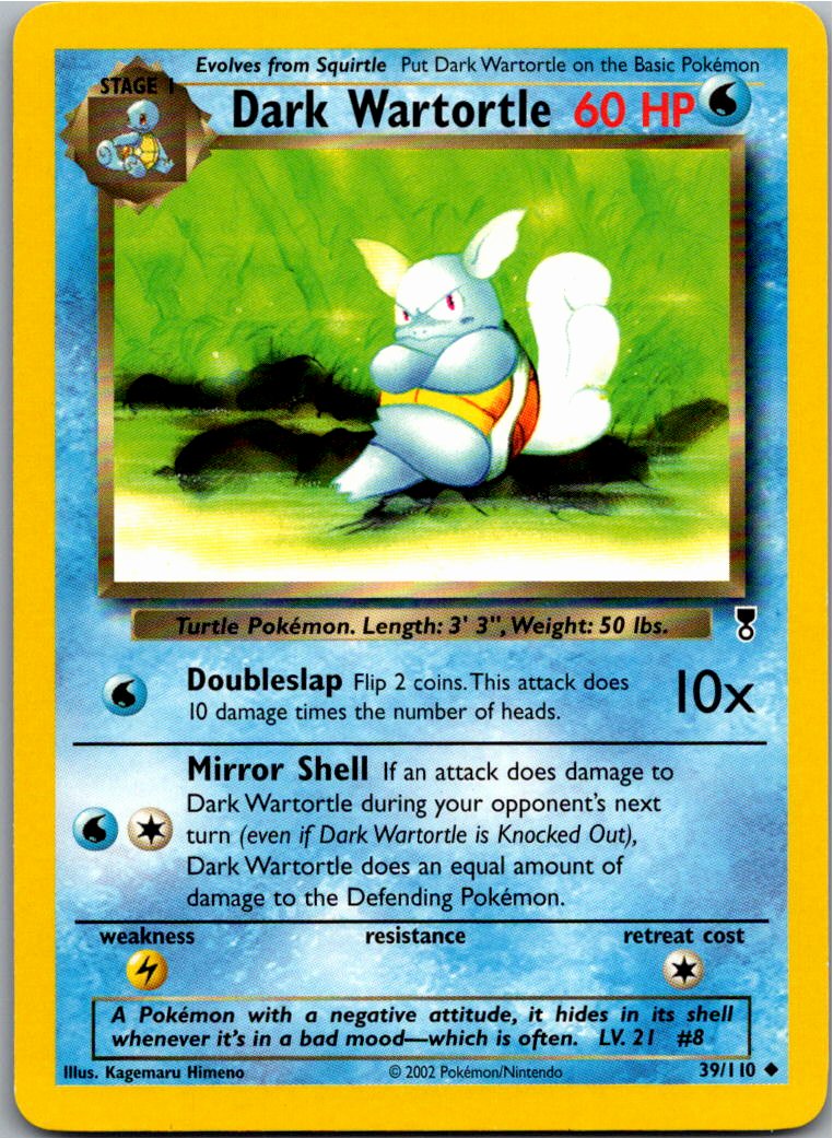 Dark Wartortle 39/110 Legendary Collection – Vorderseite