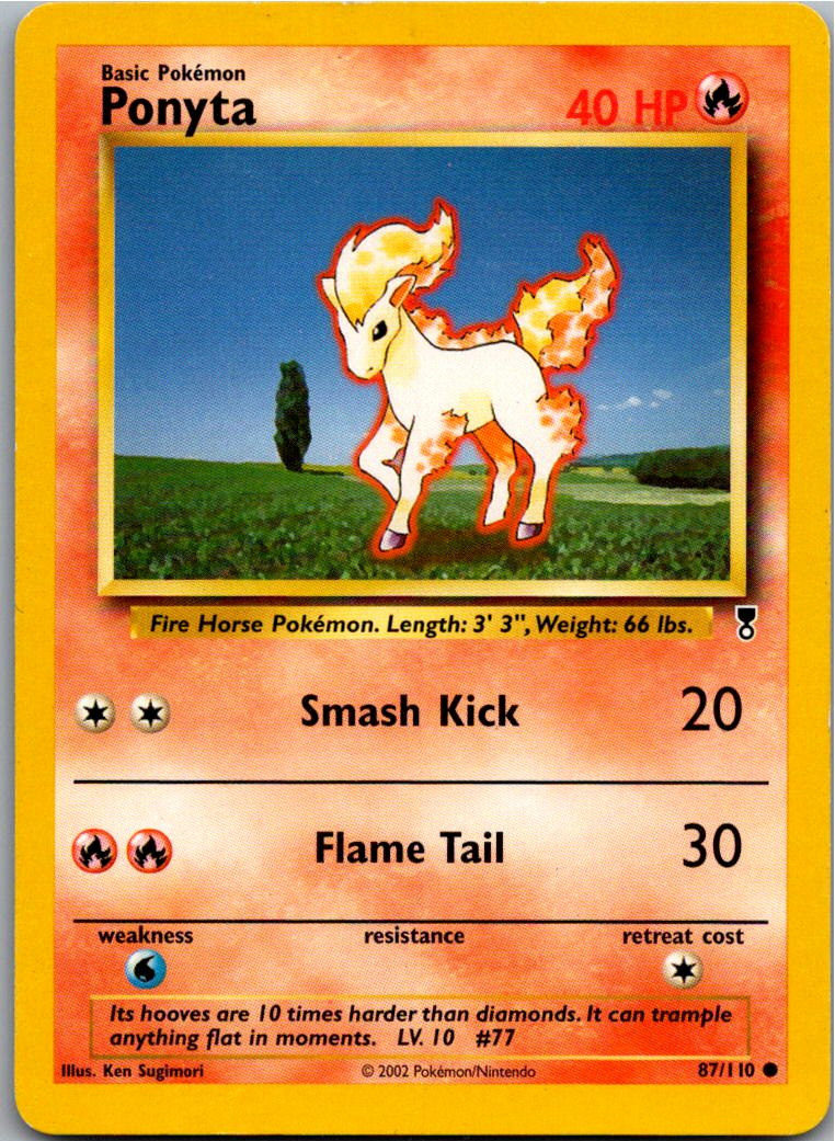 Ponyta Ponita 87/110 Legendary Collection – Vorderseite