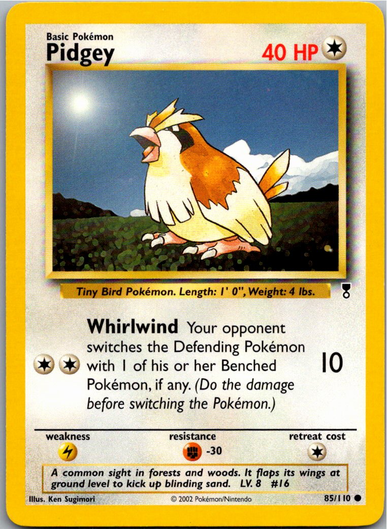 Pidgey Taubsi 85/110 Legendary Collection – Vorderseite