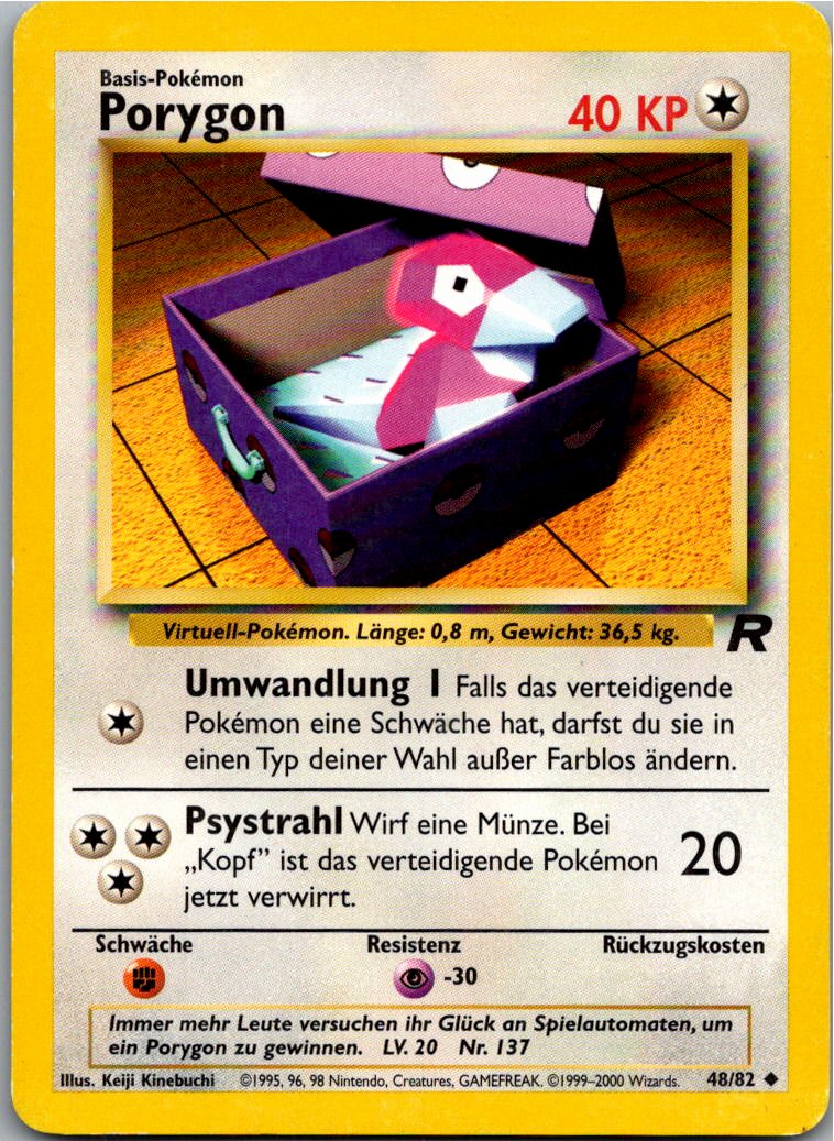 Porygon 48/82 Team Rocket – Vorderseite