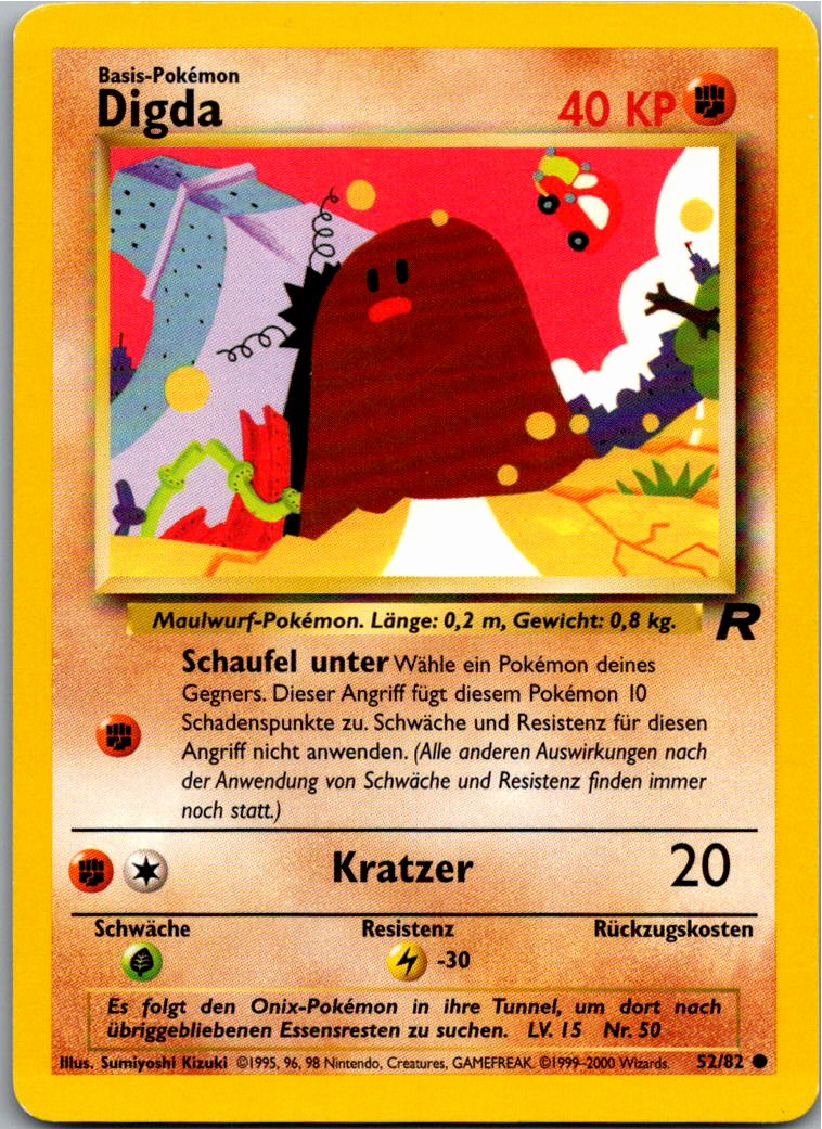 Digda 52/82 Team Rocket – Vorderseite