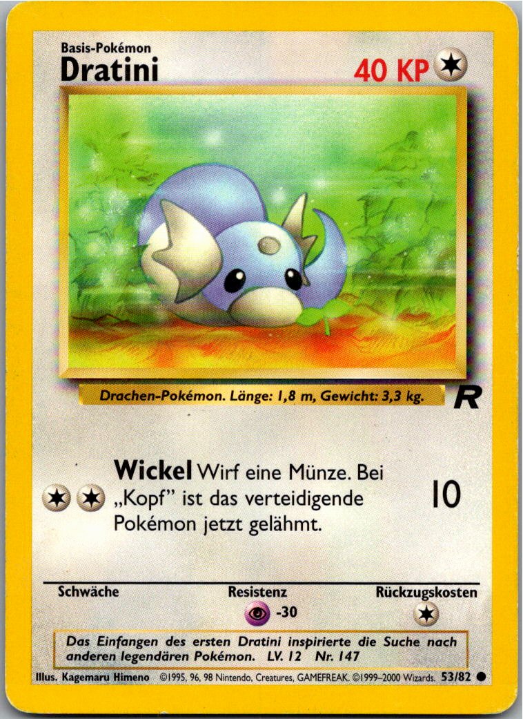 Dratini 53/82 Team Rocket – Vorderseite