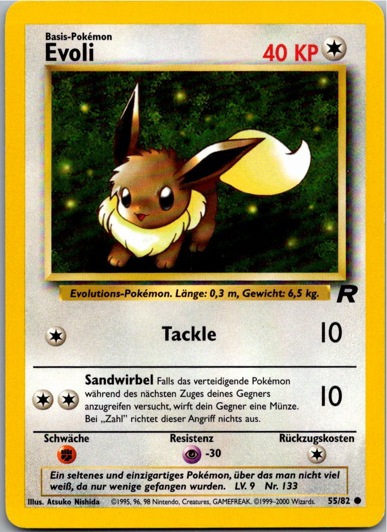 Evoli 55/82 Team Rocket – Vorderseite