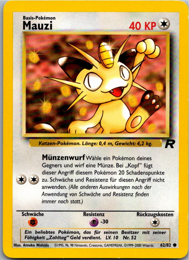 Mauzi 62/82 Team Rocket – Vorderseite